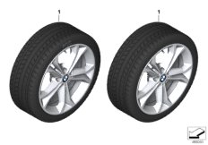 Winter wheel w.tire double sp.688 -18