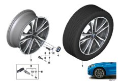 BMW LA wheel M double spoke 715M - 19