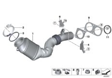 Engine-side catalytic converter