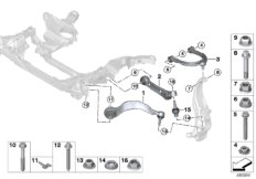 Front axle wishbone / tension strut AWD