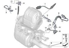 Diesel part.filter sens./mounting parts