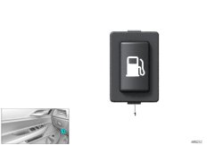 Switch for fuel cover lock