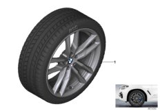 Winter wheel w.tire M doub.sp.698M-19