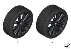 Winter wheel w.tire M doub.sp.786M-19
