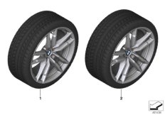 Winter wheel w.tire M doub.sp.764M-20