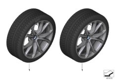 Winter wheel with tire V-spoke 776 - 17