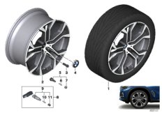 BMW light alloy wheel Y-spoke 744 - 21