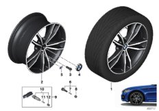 BMW LA wheel double spoke 791M - 19