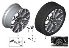 BMW light alloy wheel Y-spoke 753 - 21